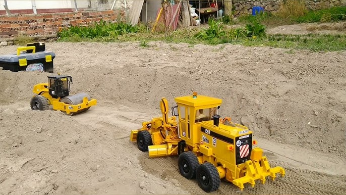 RC vehicle on obstacle course